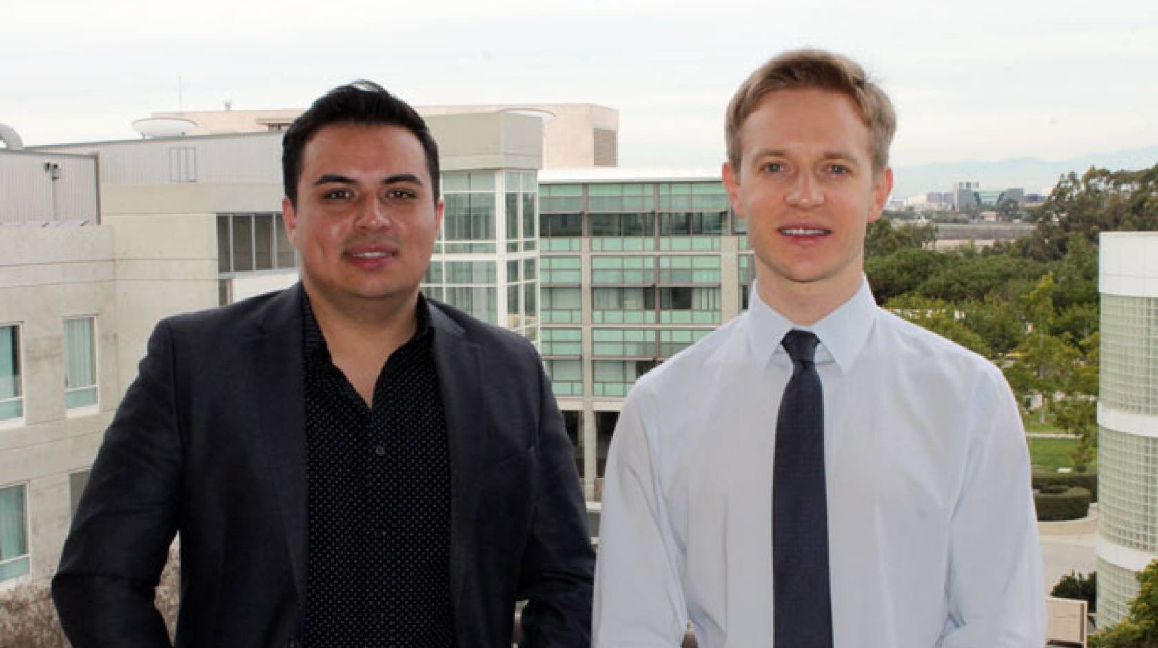 First author Christian Guerrero-Juarez and Maksim Plikus, associate professor in developmental and cell biology.
