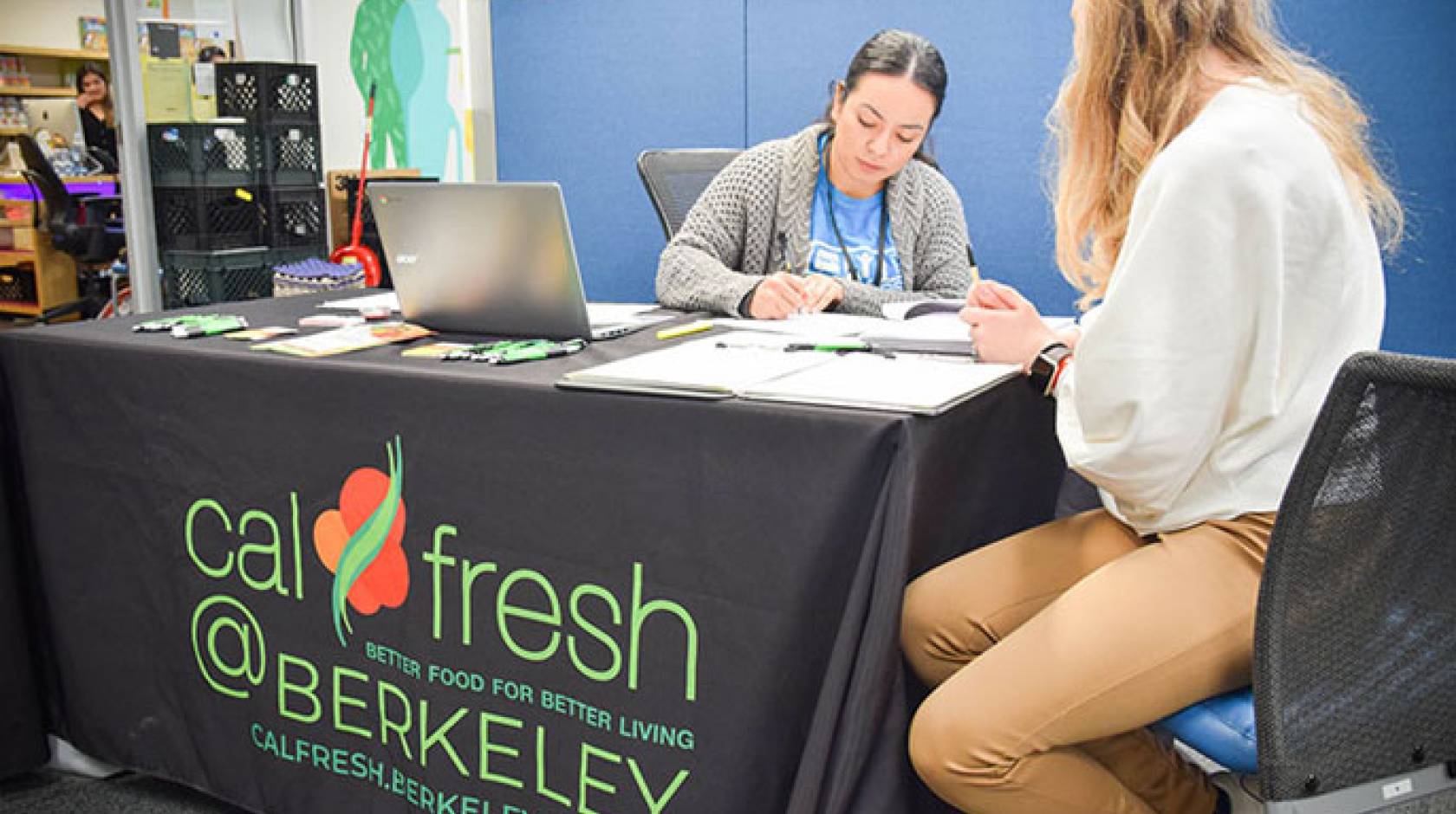 CalFresh table at UC Berkeley