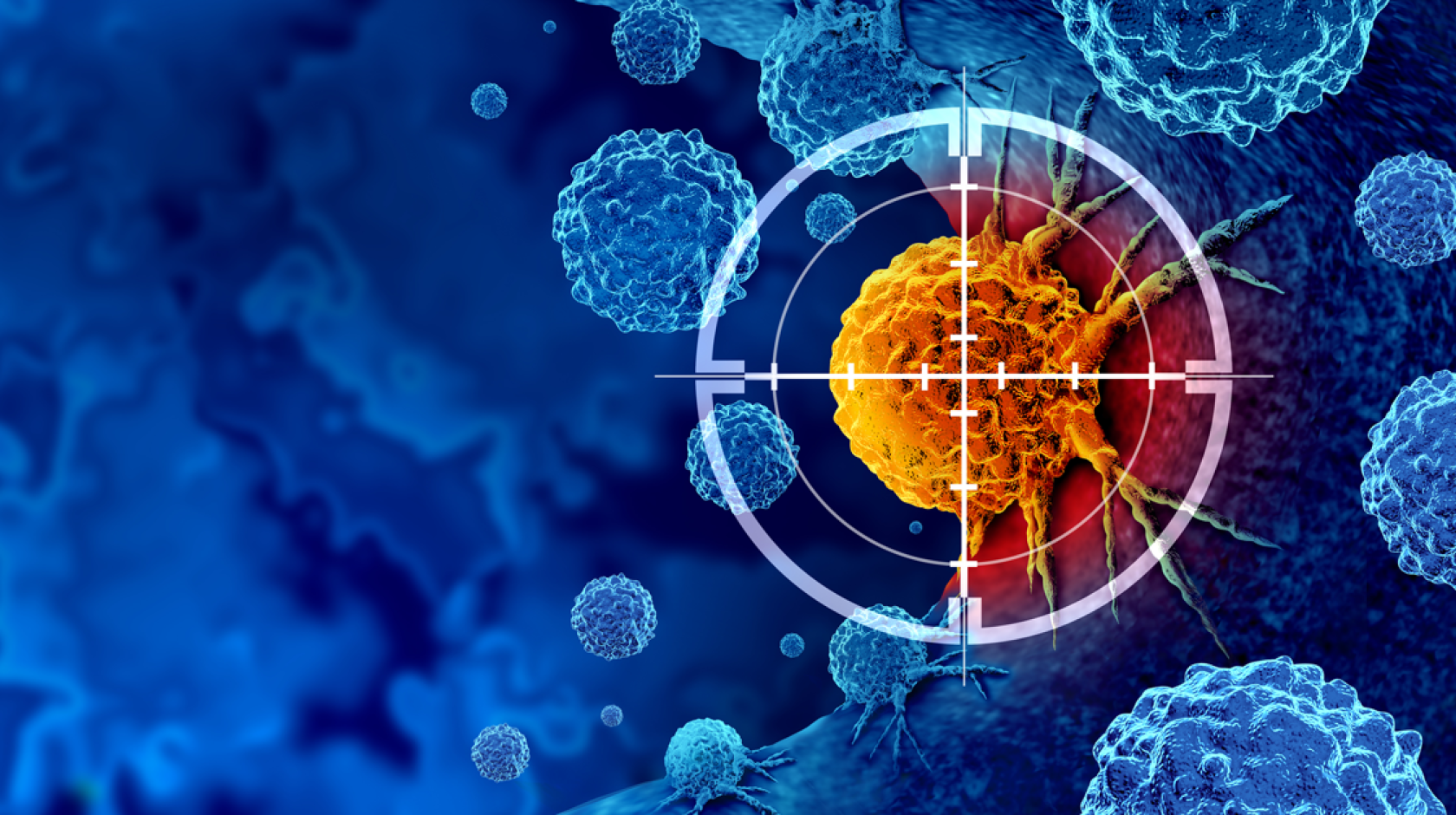 3D rendering of cancer detection screening as a treatment for malignant cells with a biopsy
