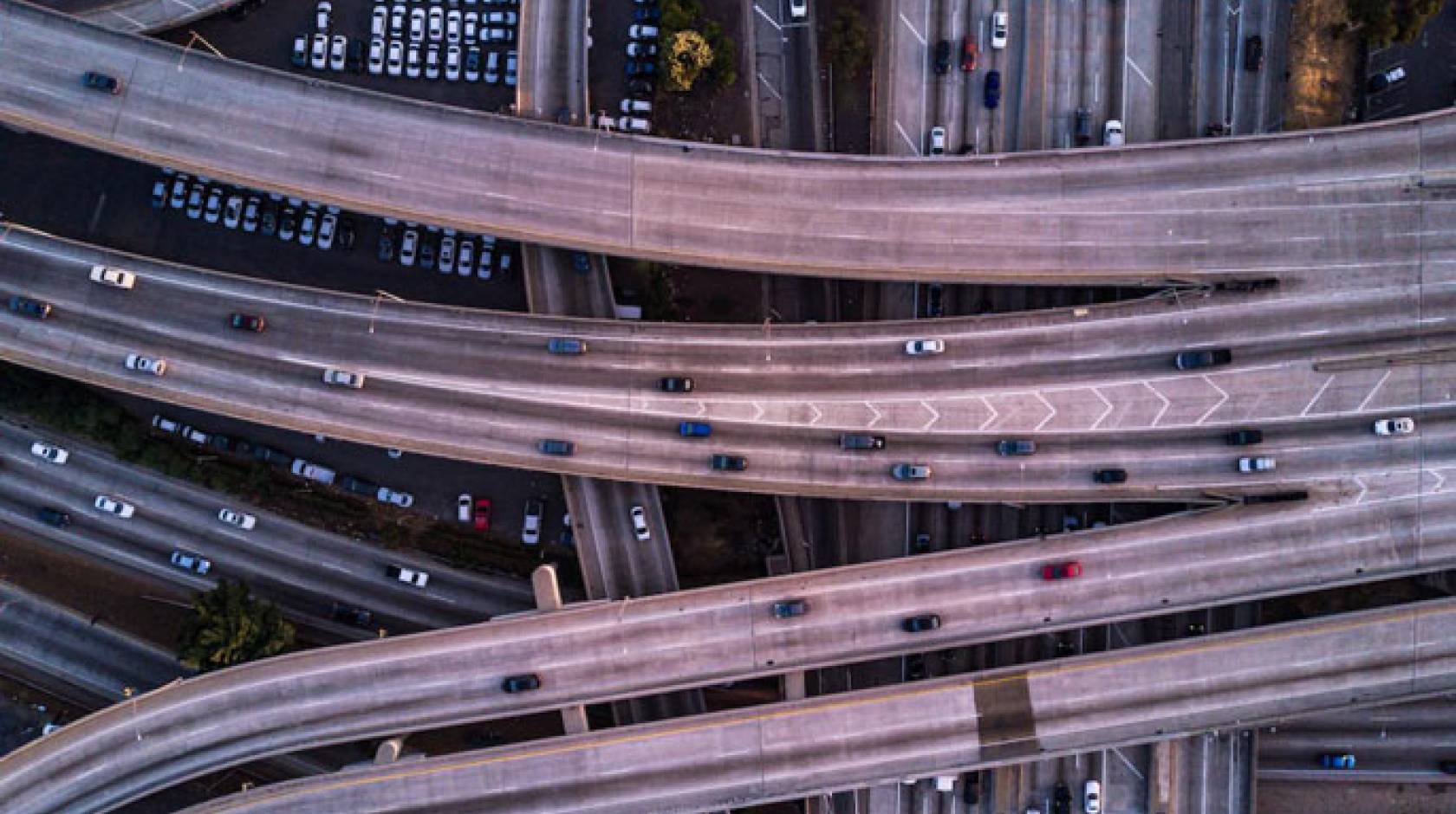 Highway aerial view