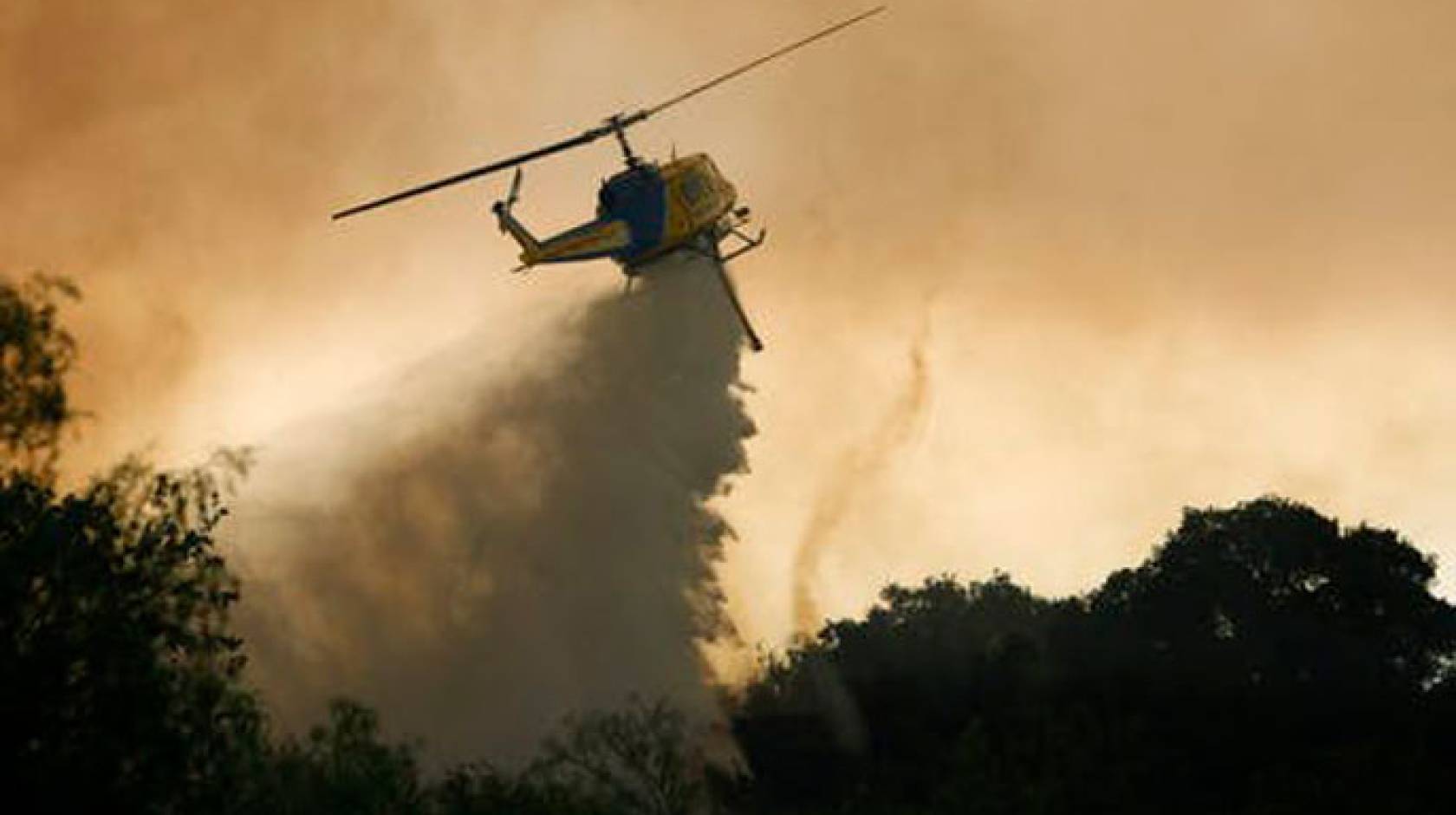 Copter over the mountain