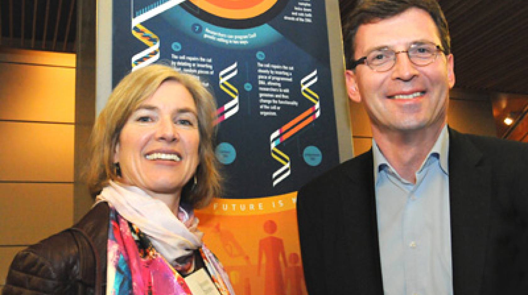 Jennifer Doudna and Lorenz Mayr 