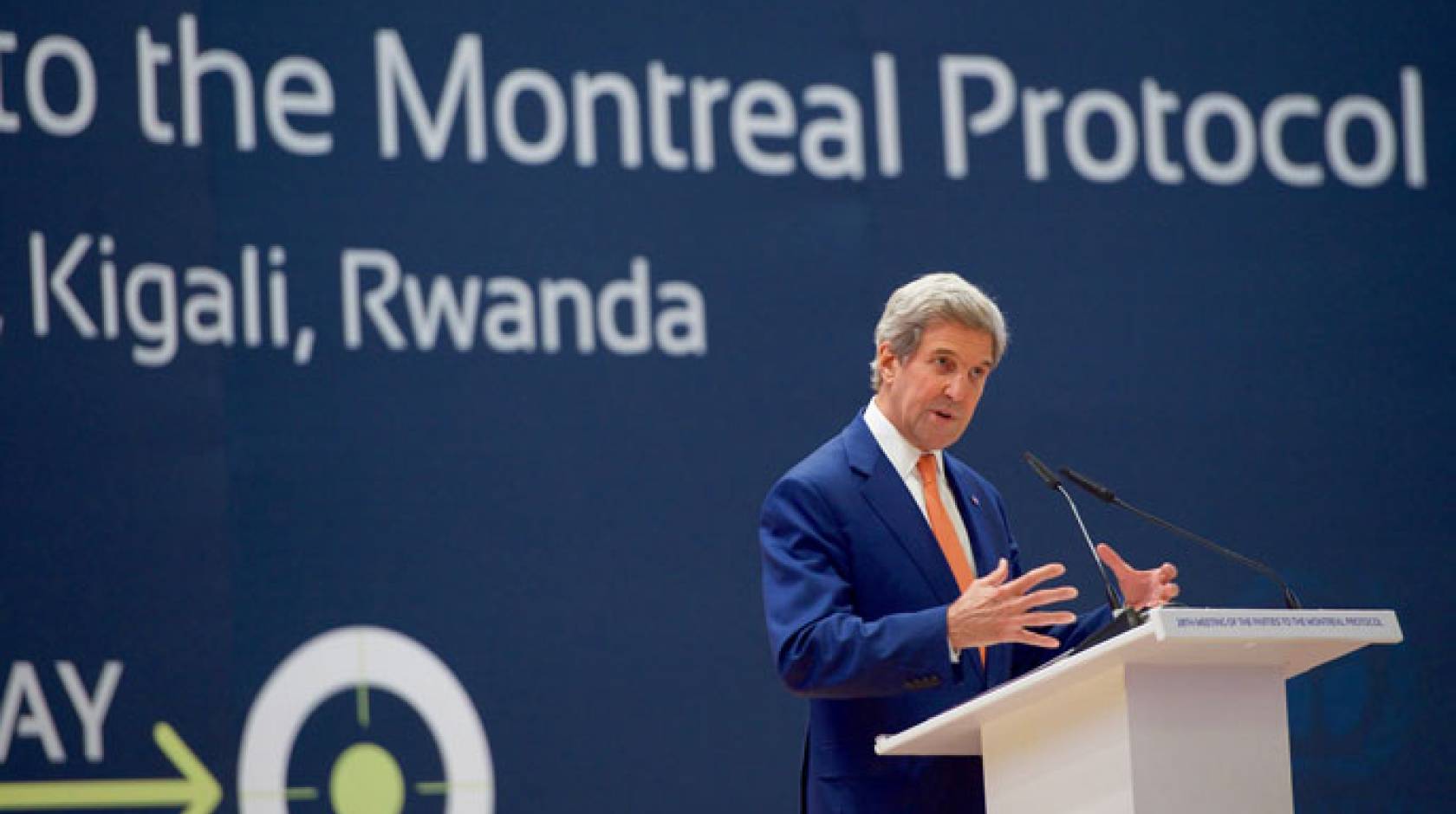 Secretary of State John Kerry in Kigali