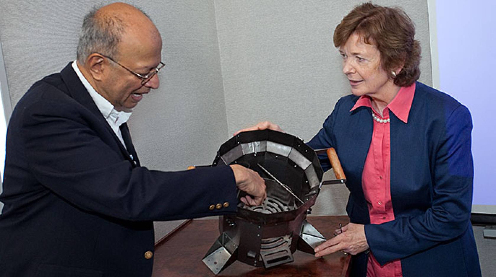 Ashok Gadgil and Mary Robinson