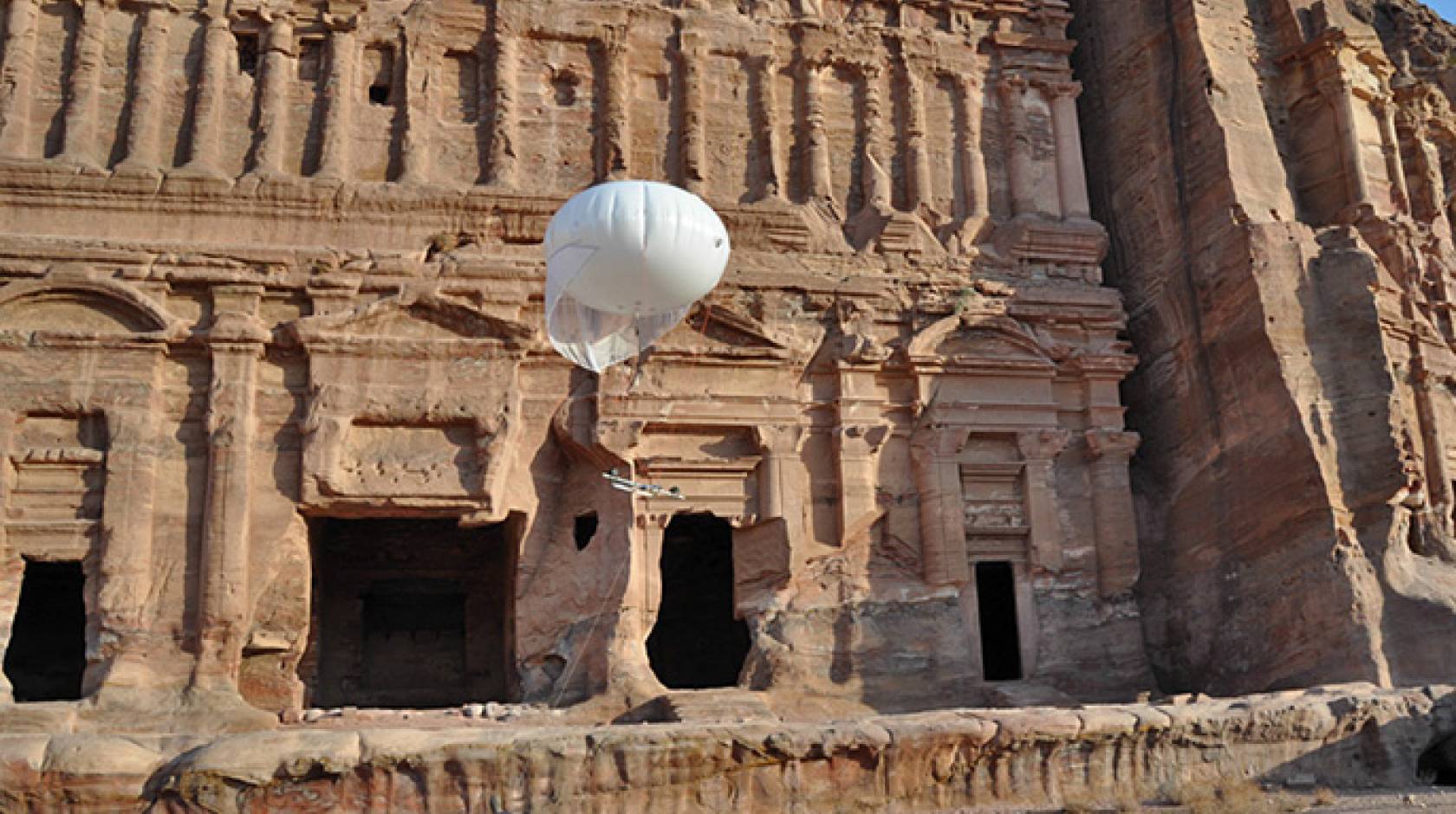 UCSD balloon photography at Petra