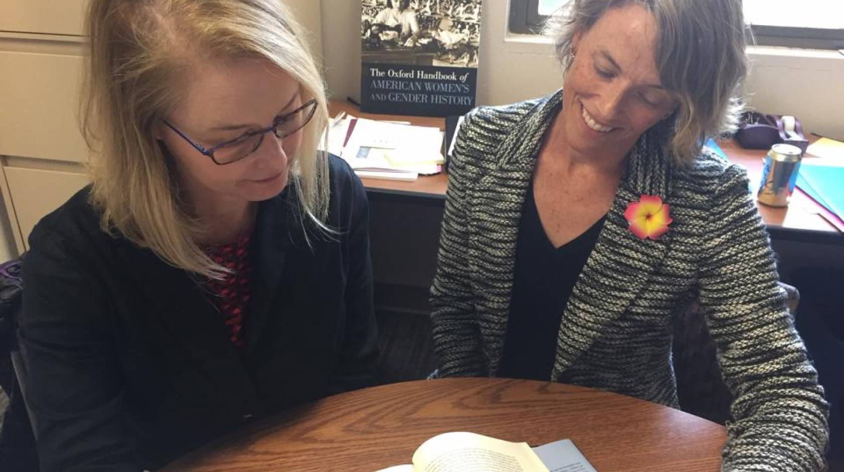 Lisa Materson and Ellen Hartigan-O'Connor, associate professors of history, read from their new book