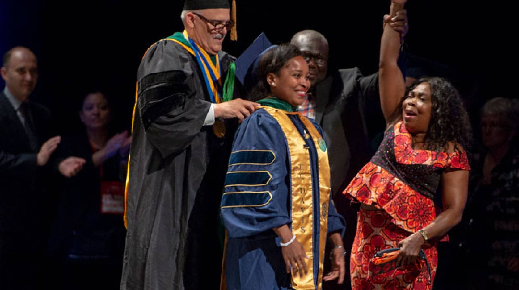 Lucy Ogbu-Nwobodo with her mother