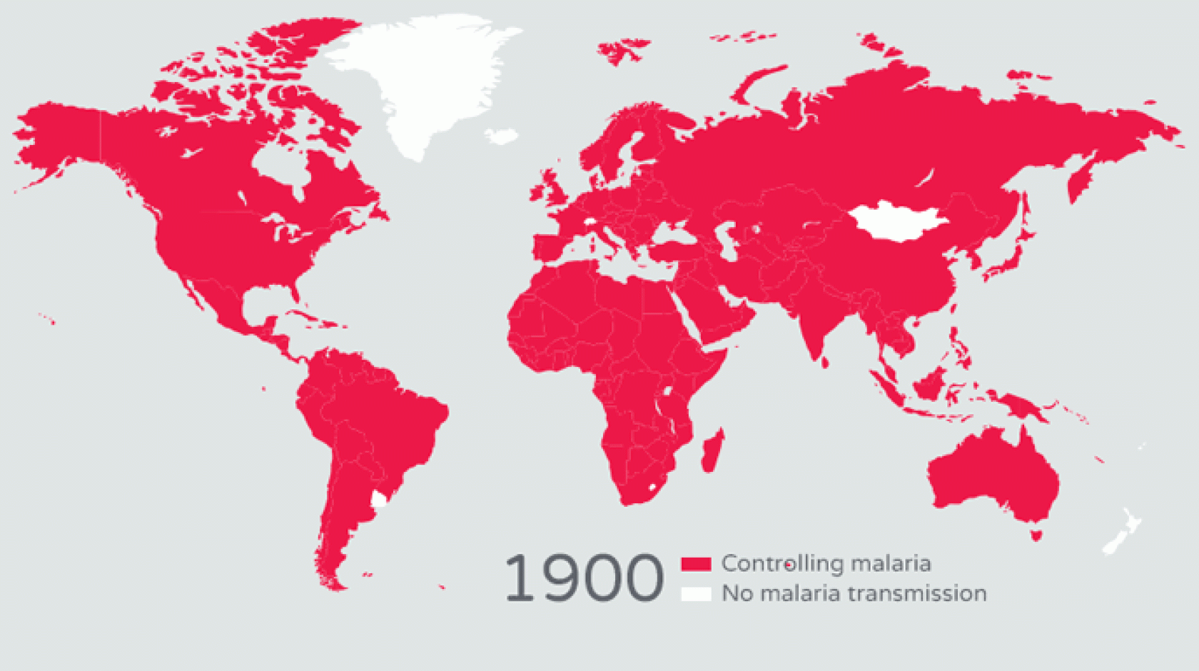 Malaria eradication map