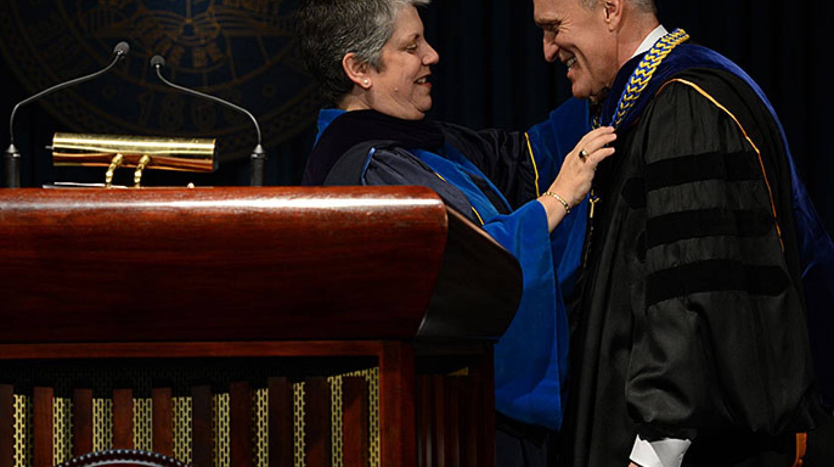 UC President Napolitano and UC Riverside Chancellor Kim Wilcox