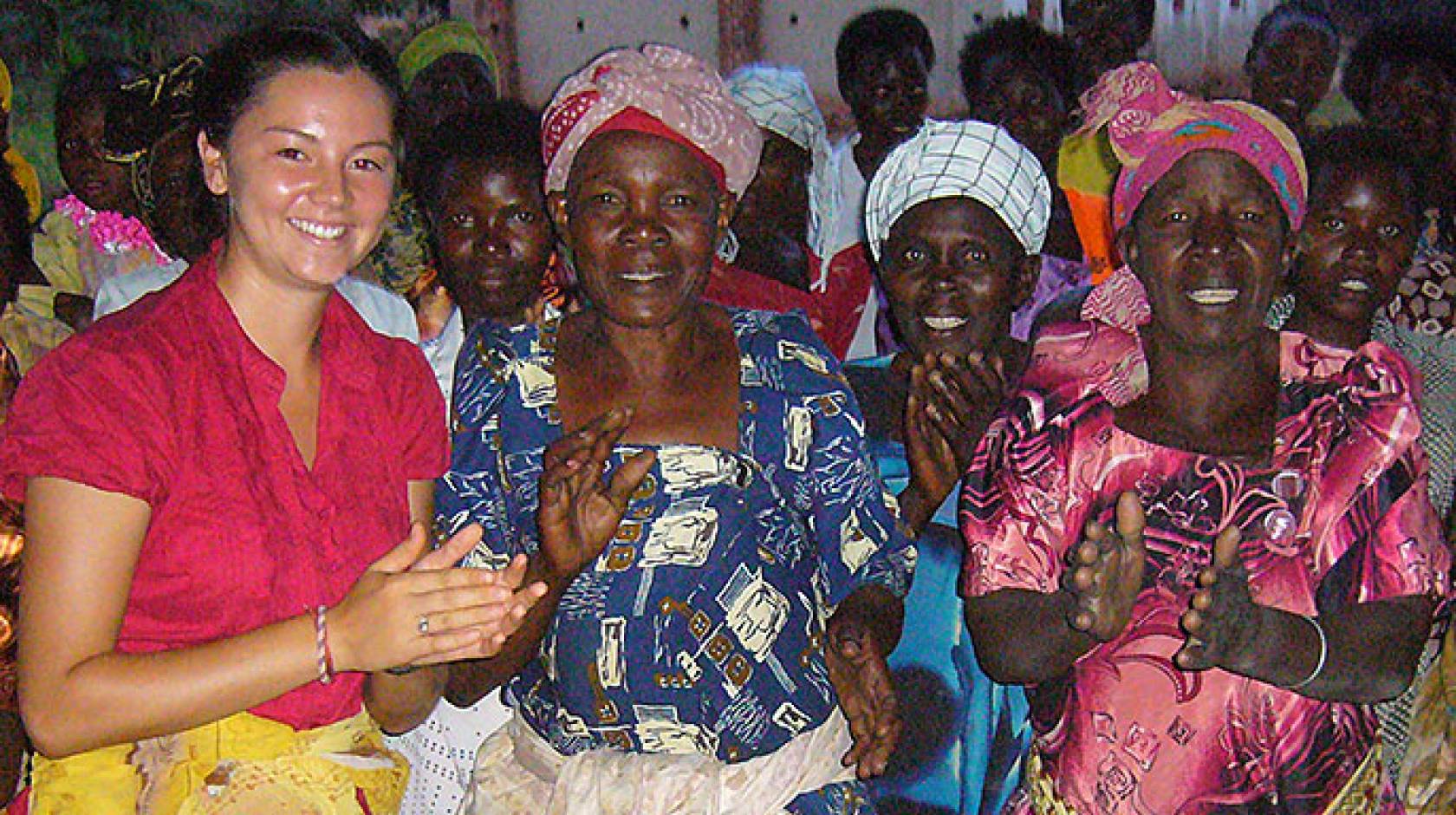 UC alum Lisa Flynn (left)