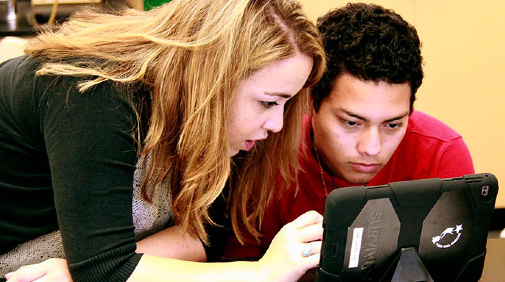 Edith Issakhanian explains assignment to Bryan Lima