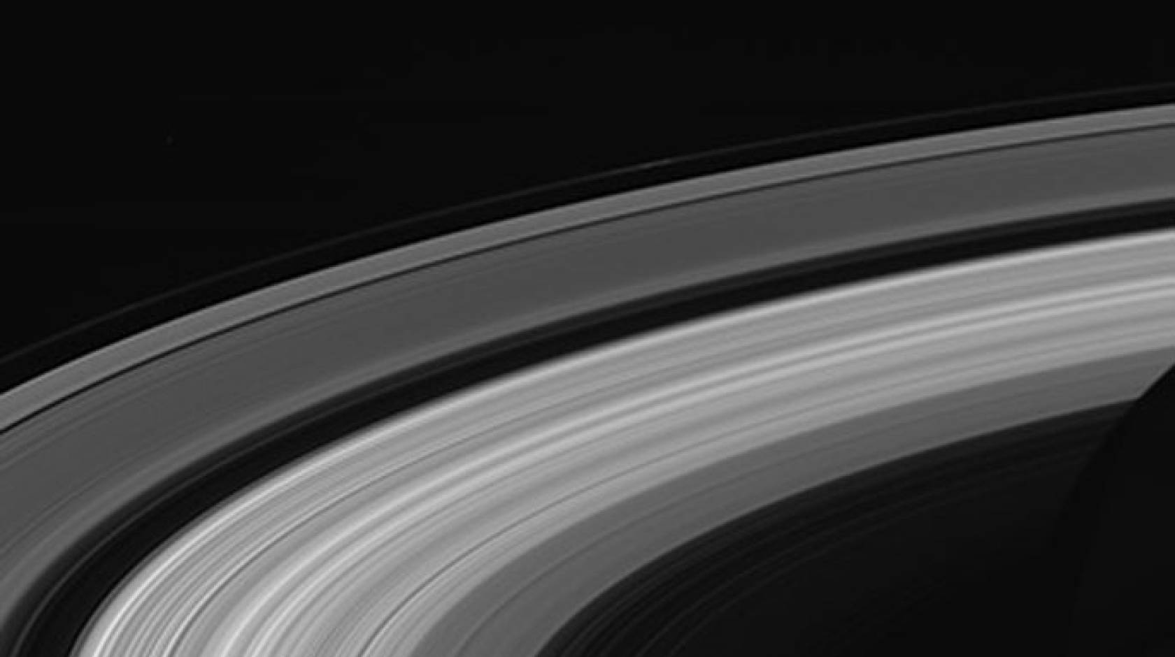 Saturn's rings in close up