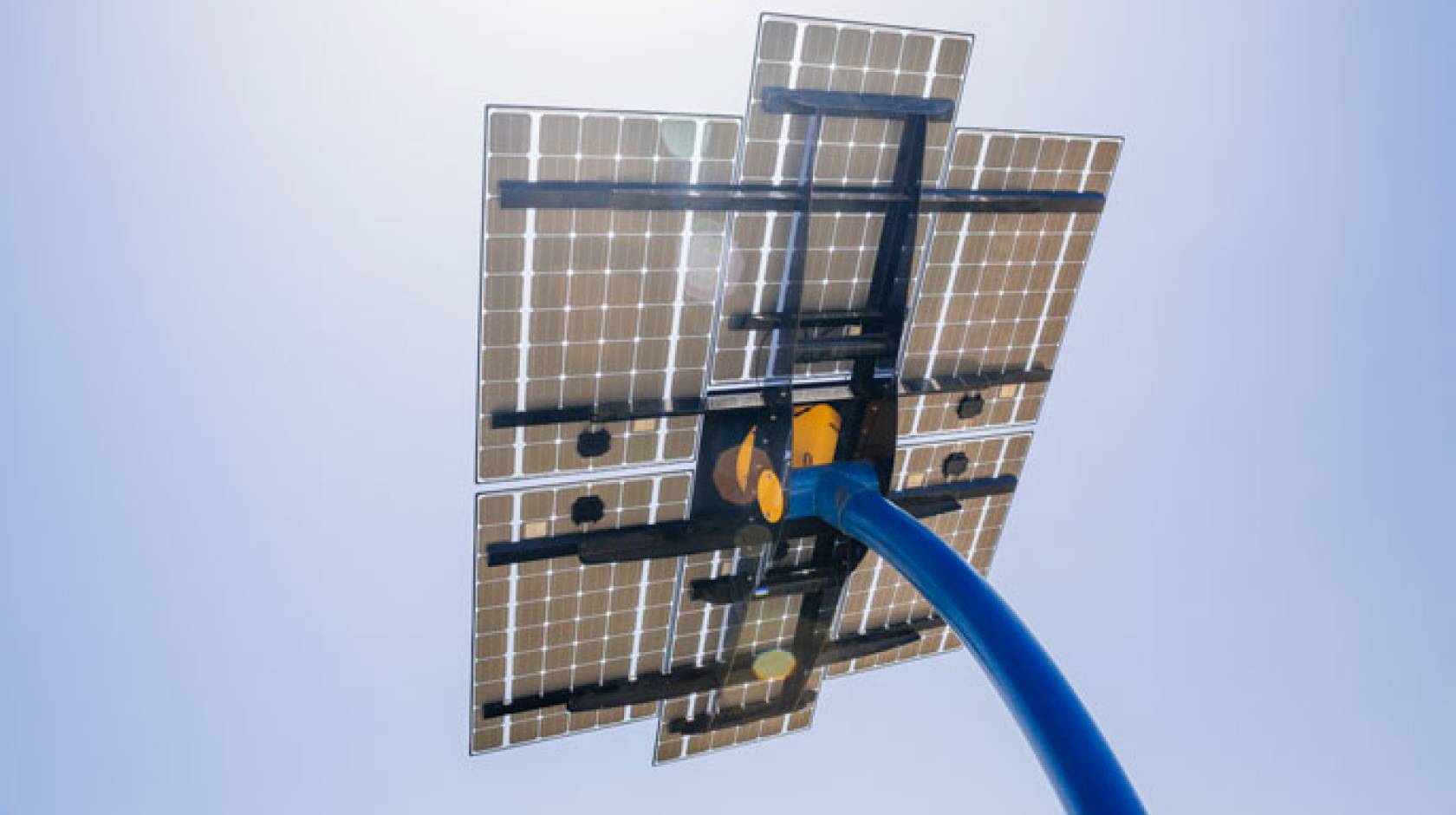 A solar panel on the UC San Diego campus