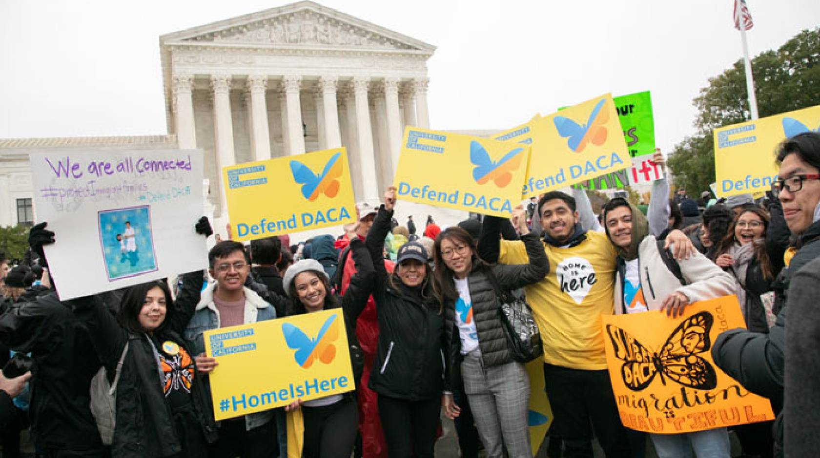 UC students rally outside SCOTUS