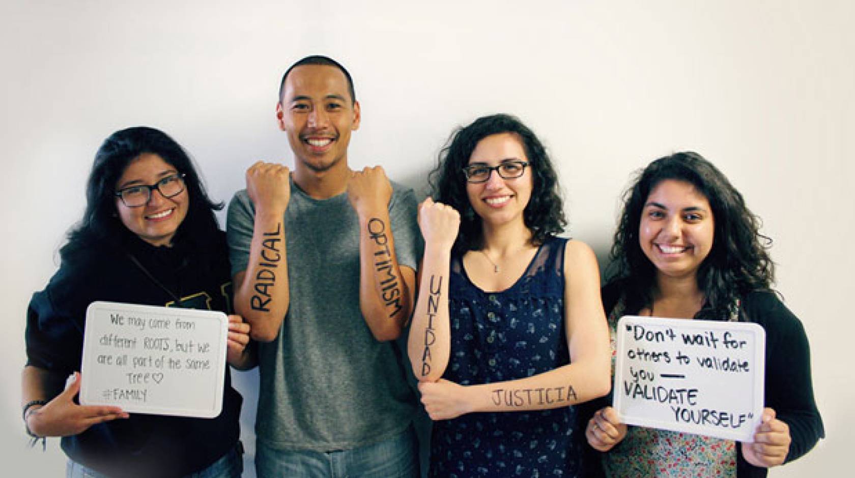 Meng L. So, second from left, director of the UC Berkeley Undocumented Student Program, is working with his team to meet exceptional demand for services on campus.