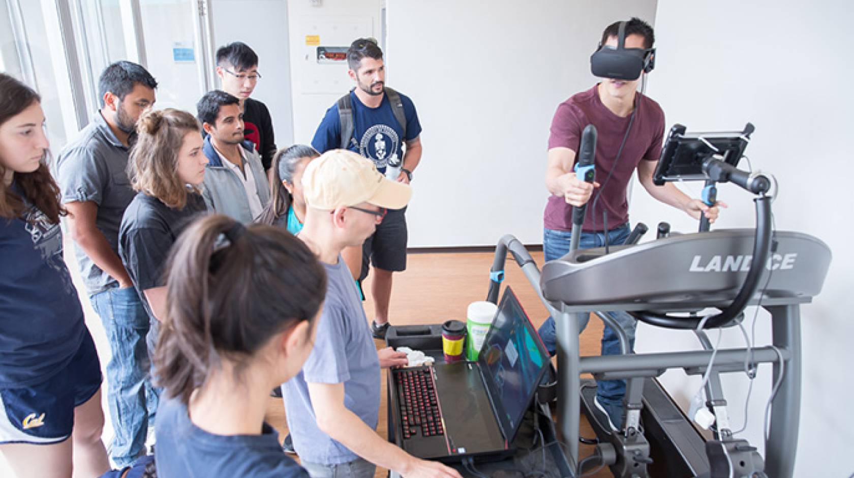 UC Berkeley alum Coleman Fung stops by the summer bootcamp for Fung Fellows at UC Berkeley.