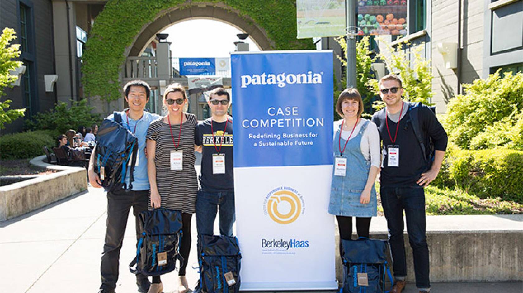 UC Berkeley's Team Greenscape members: Adrian Lu, Ali Ticker, Michael Fleischmann, Olga Ballard, M.B.A. 18; and Ryan Peterson.