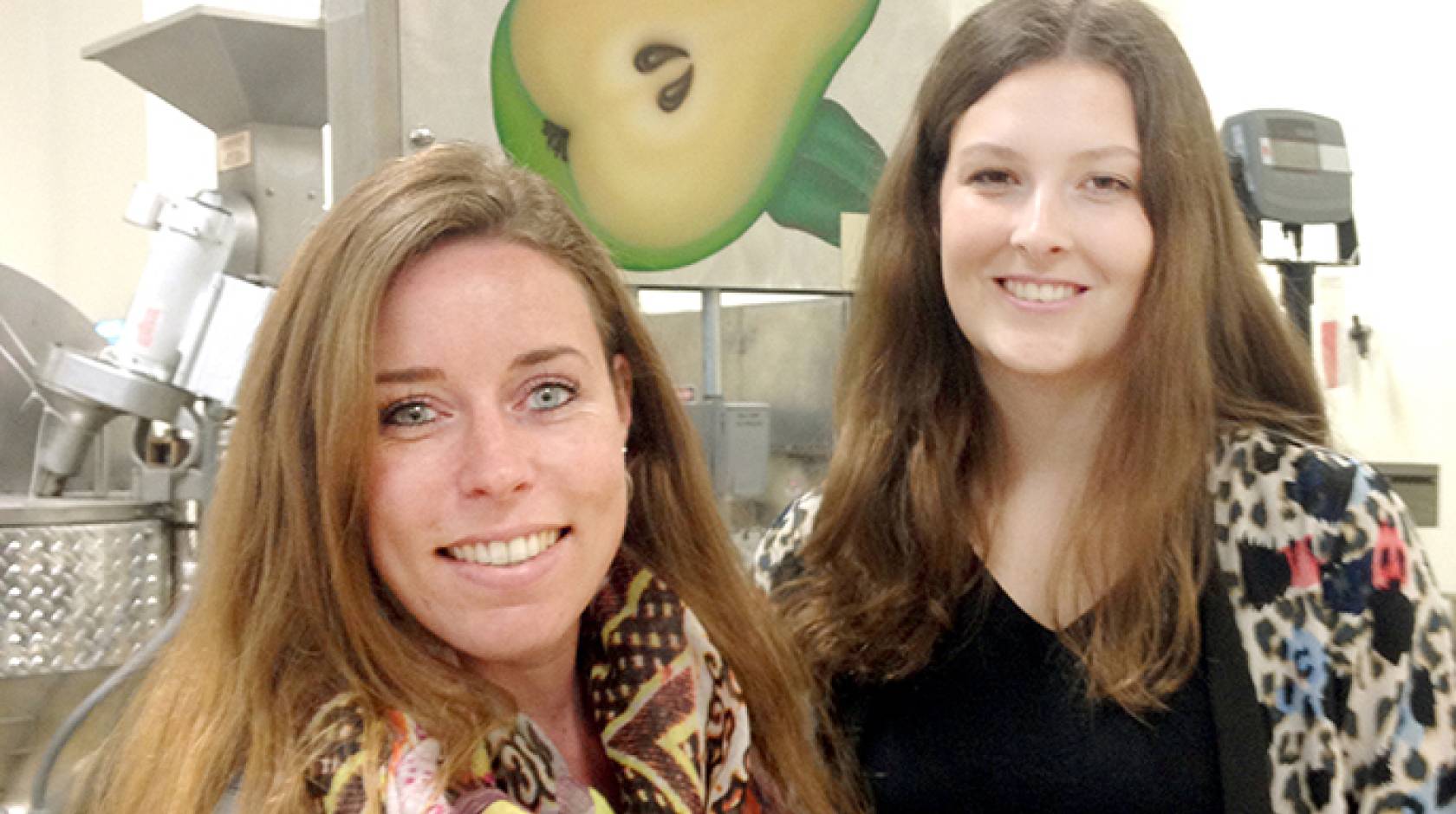 Kirsten Goijvaerts, left, and Nienke Kramer, both seniors from Wageningen University, have studied at UC Davis during winter quarter.