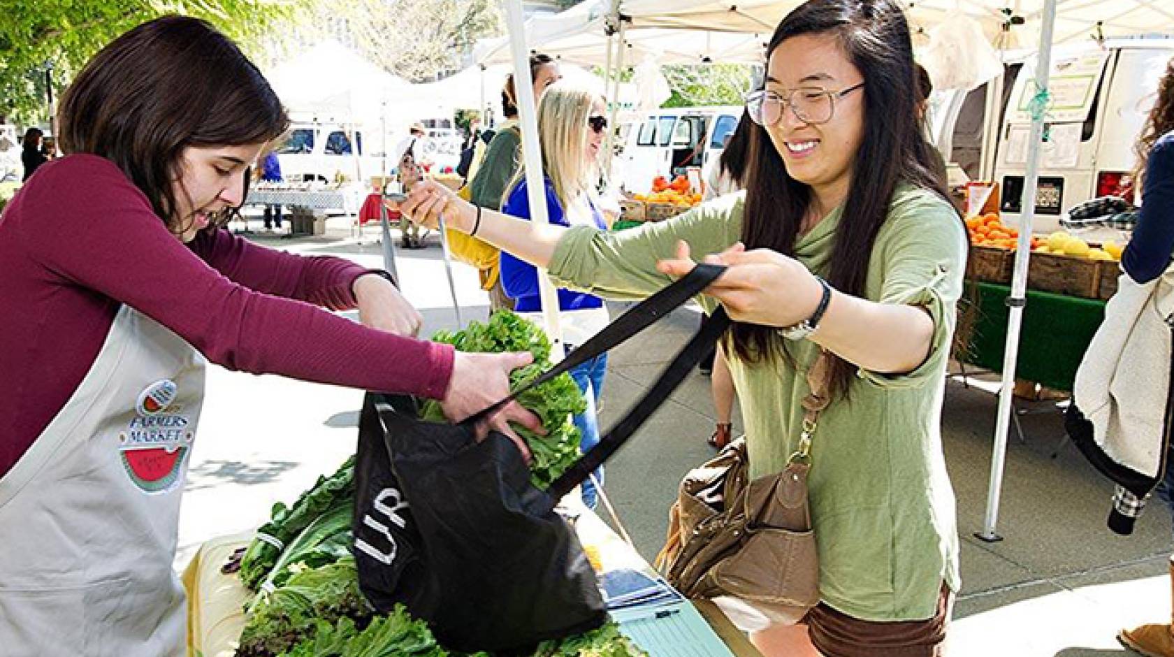 Farmers markets are one form of direct marketing. 