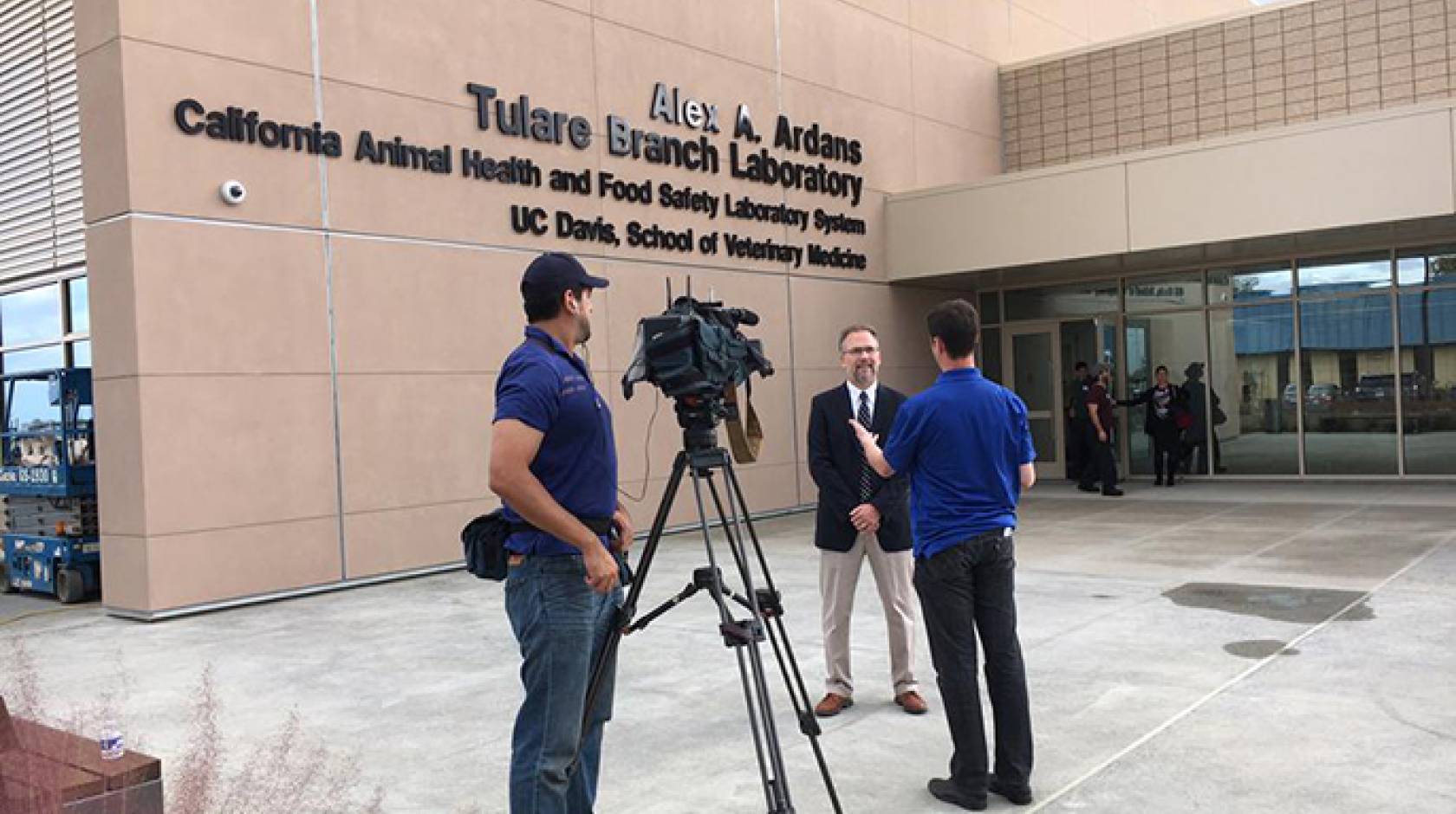 Fresno’s ABC 30 interviews John Adaska, branch chief at the new lab.