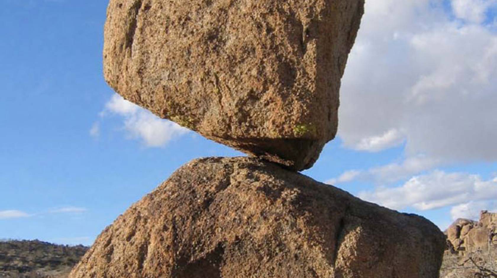Precariously balanced rocks