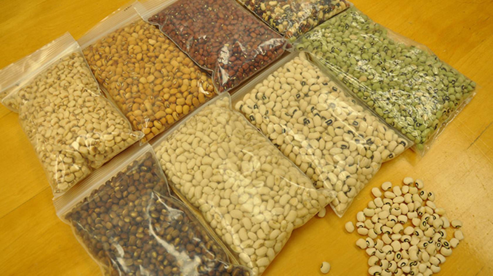 Cowpeas come in many varieties.