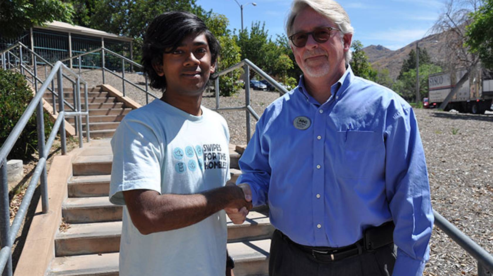 Co-founder Rafid Sikder and Senior Director of Dining Services David Henry