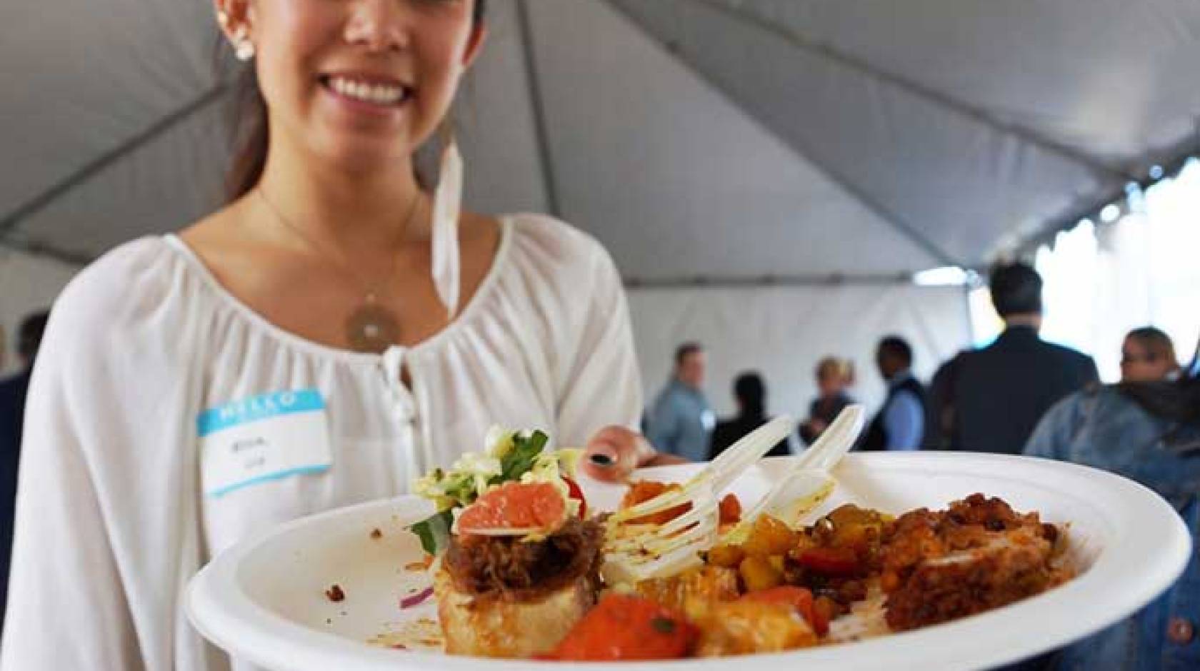 Food served at Pacific Chef Net 2015