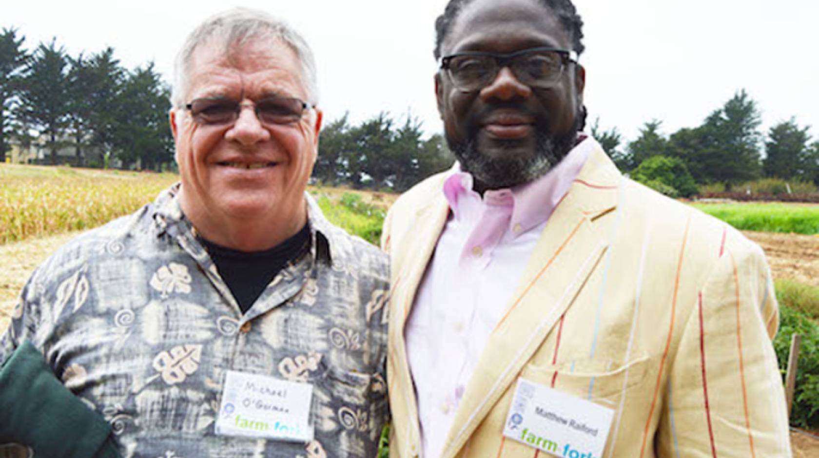 Michael O&#039;Gorman (left) and Matthew Raiford at Farm to Fork.