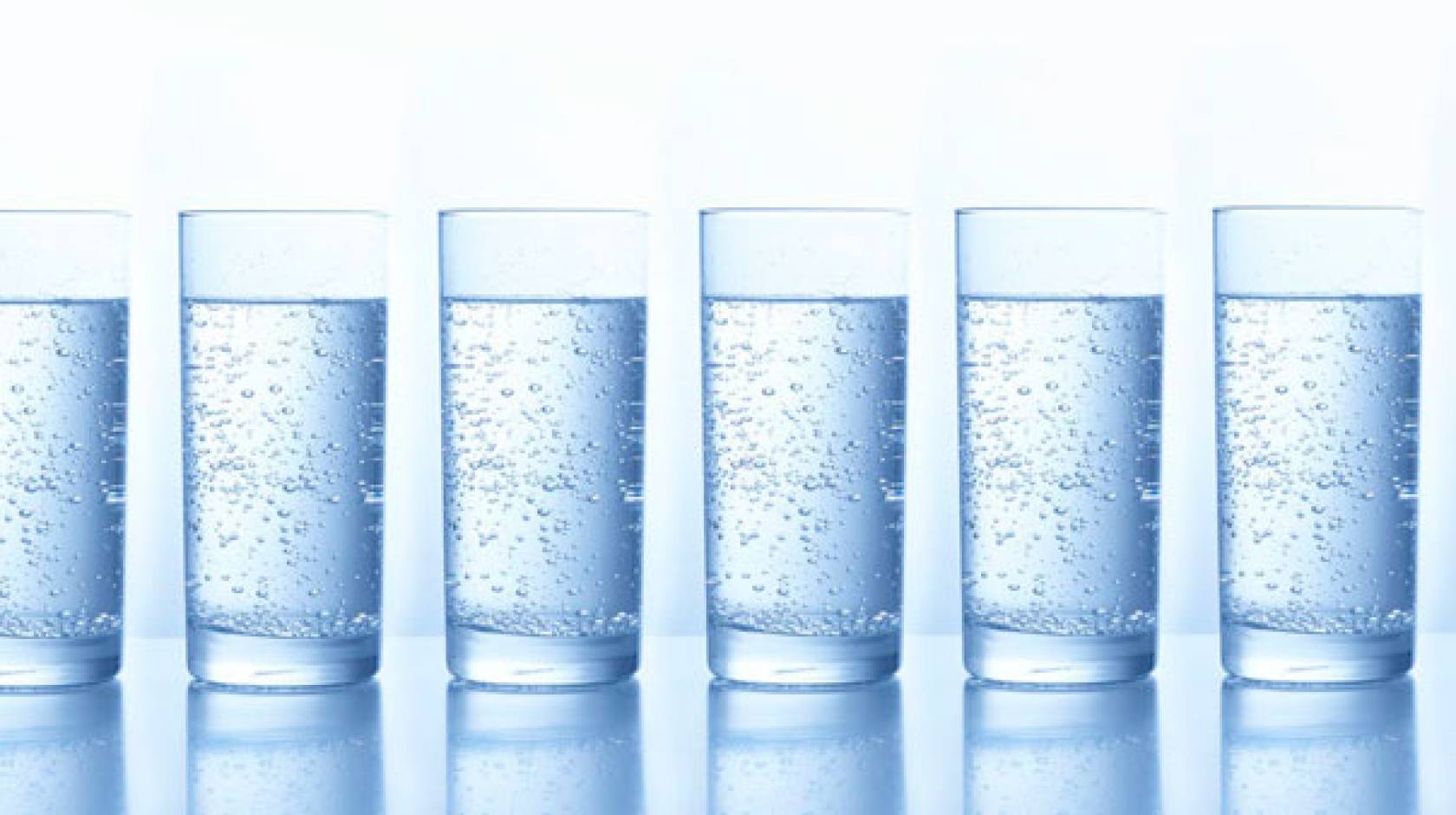 Glasses of water next to each other