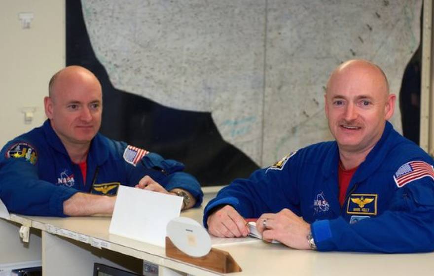 Astronauts Scott Kelly and Mark Kelly