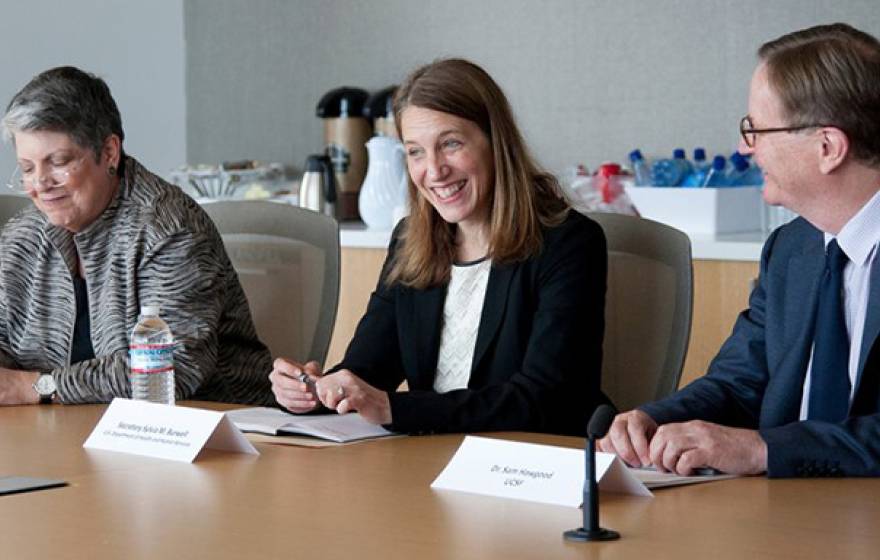 Janet Napolitano, Sylvia Mathews Burwell, Sam Hawgood