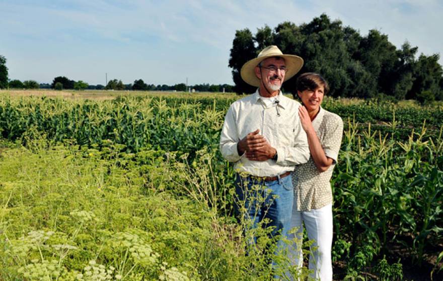 Pam Ronald and husband Raoul Adamchak