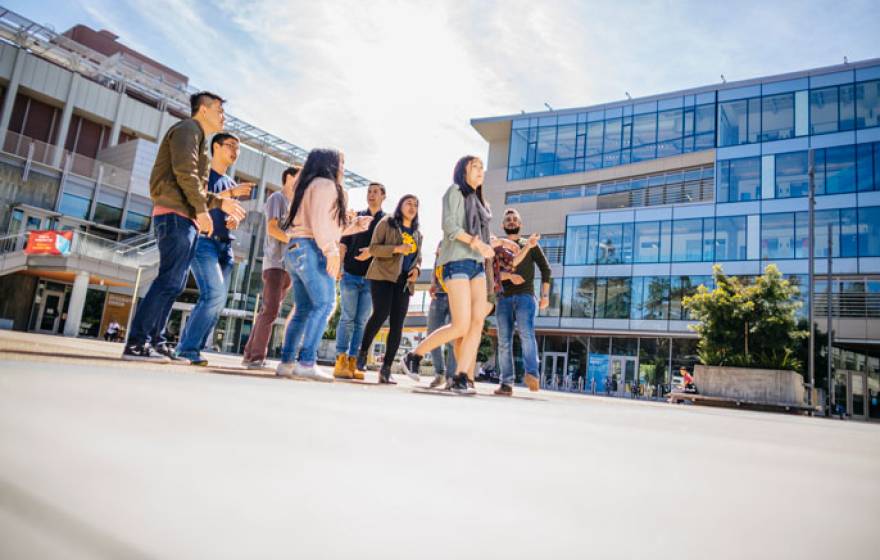 Students on the UC Berkeley campus