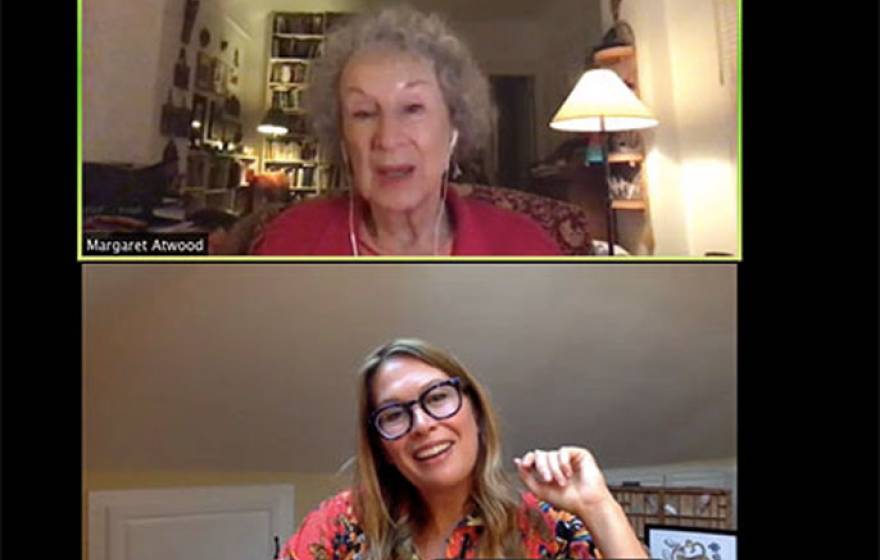 Margaret Atwood and Kate Schatz on Zoom