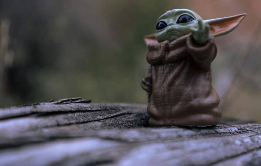 Baby yoda figurine