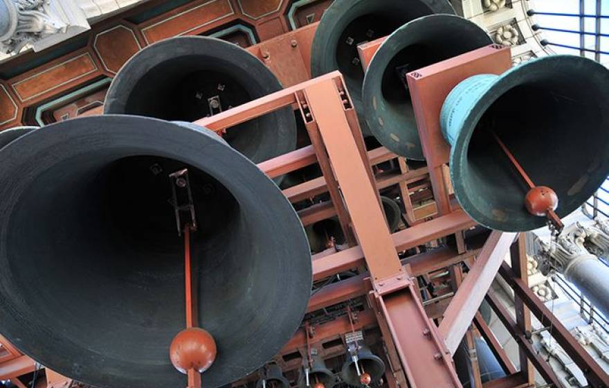 UC Berkeley bells from below