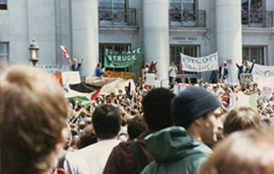 UC Berkeley apartheid protest