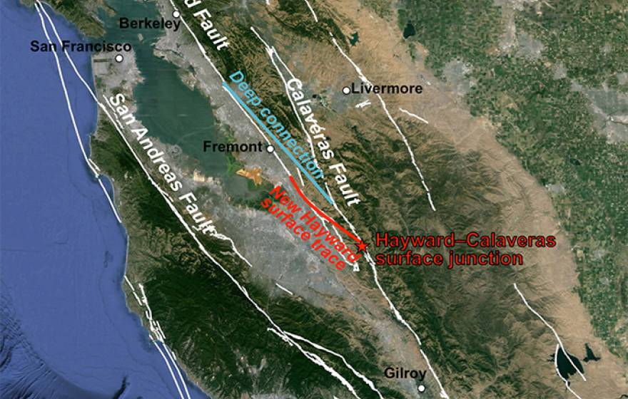 Bay Area fault map