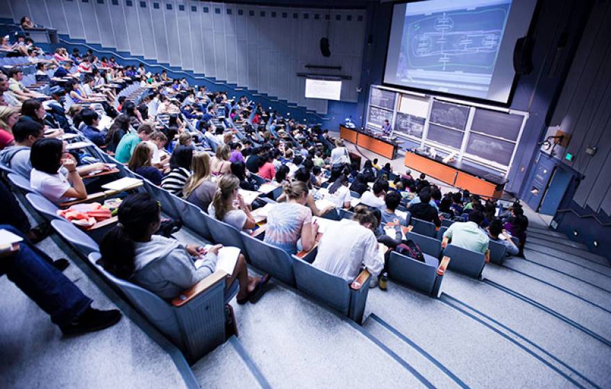 lecture hall, UC Berkeley