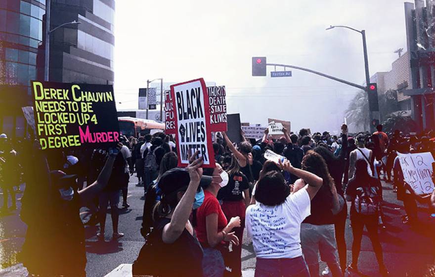 Black Lives Matter protest in LA