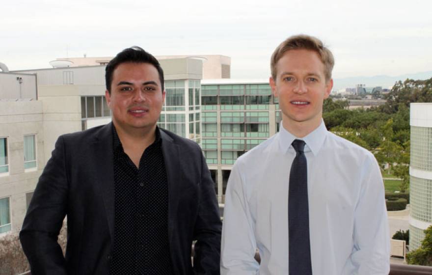 First author Christian Guerrero-Juarez and Maksim Plikus, associate professor in developmental and cell biology.