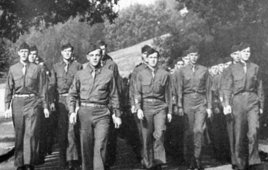 Army cadets, UC Berkeley, ca. WWII