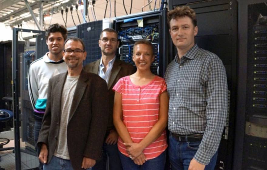 Some of the researchers invoved in the project are (l to r) Jason Worden (PowWow Energy); Rich Wolski (UCSB Department of Computer Science); Roland Geyer, (UCSB Bren School of Environmental Science &amp; Management); Chandra Krintz (UCSB Department of Compute