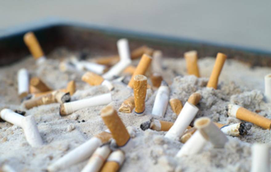 cigarette butts