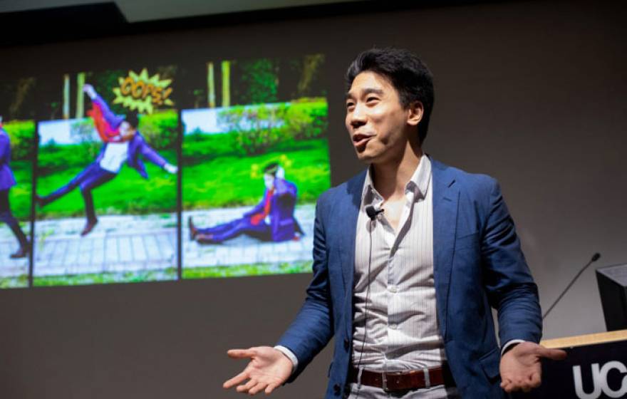 David Wu presents on concussion at the 2019 UCSF Grad Slam