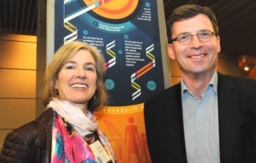 Jennifer Doudna and Lorenz Mayr 