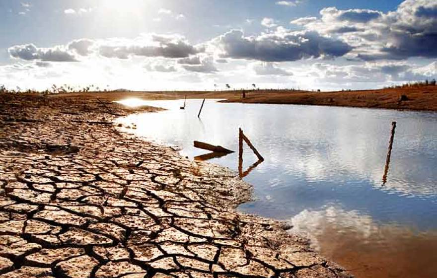 dried body of water