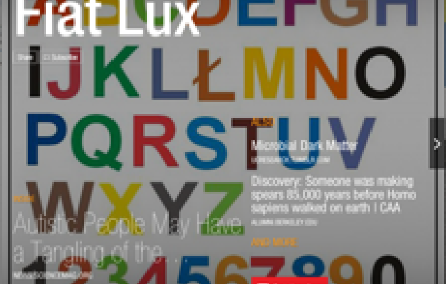 Fiat Lux homescreen
