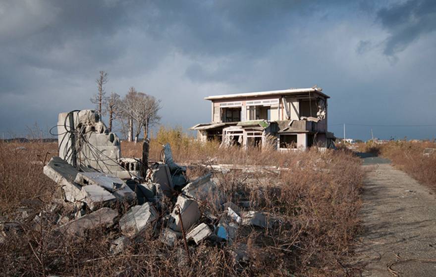 Ruined house, Fukushima, Japan